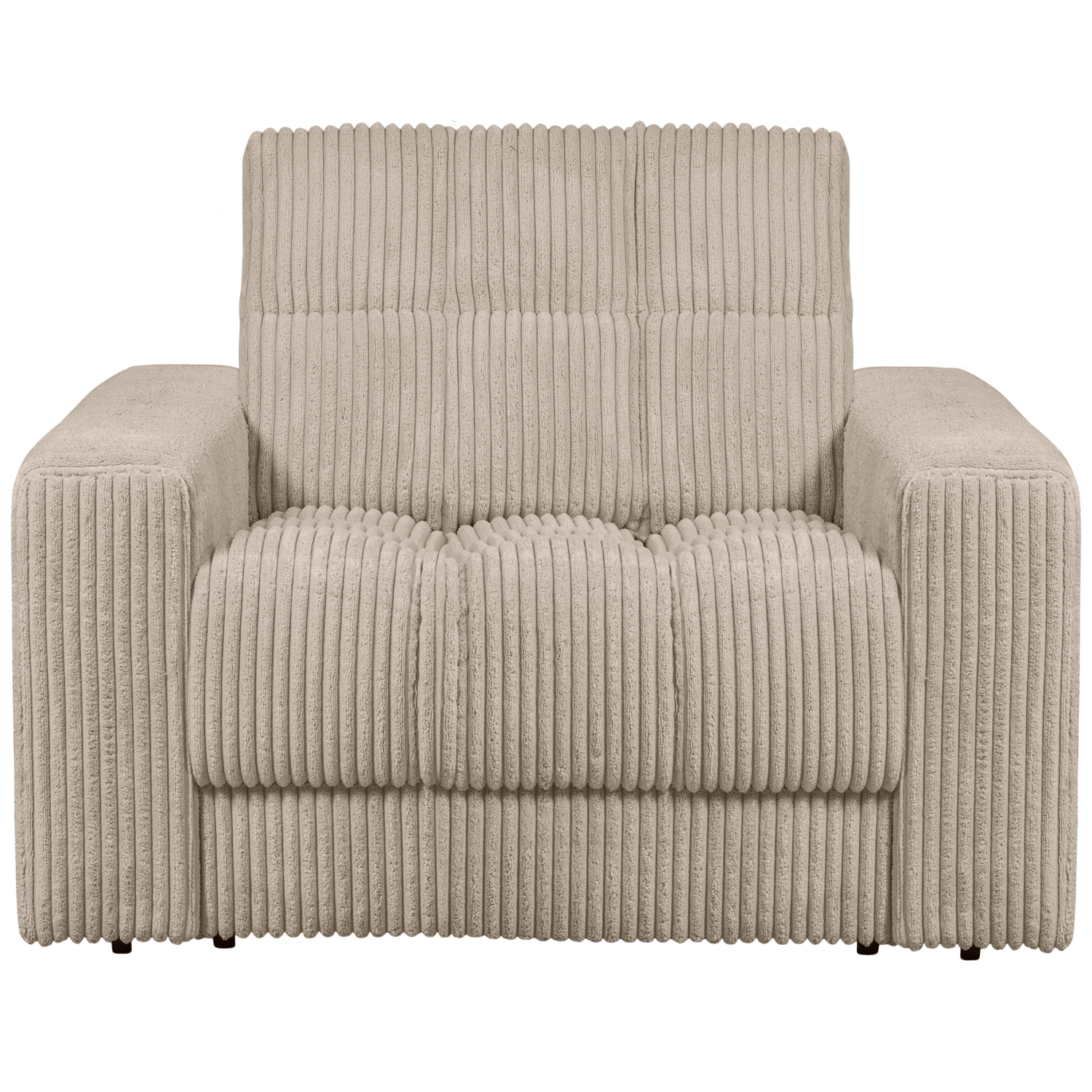 WOOOD Second date fauteuil grove ribstof travertin Beige|Taupe Fauteuil