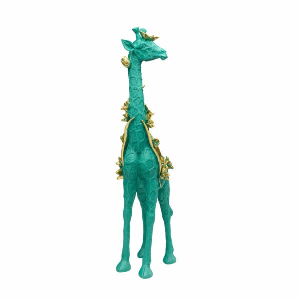 Beeld Flower Giraffe Green 76cm Kare Design Beeld 57257