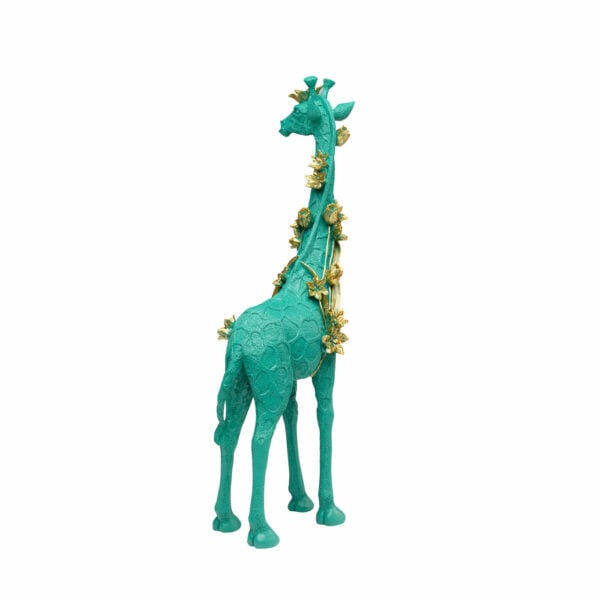 Beeld Flower Giraffe Green 76cm Kare Design Beeld 57257