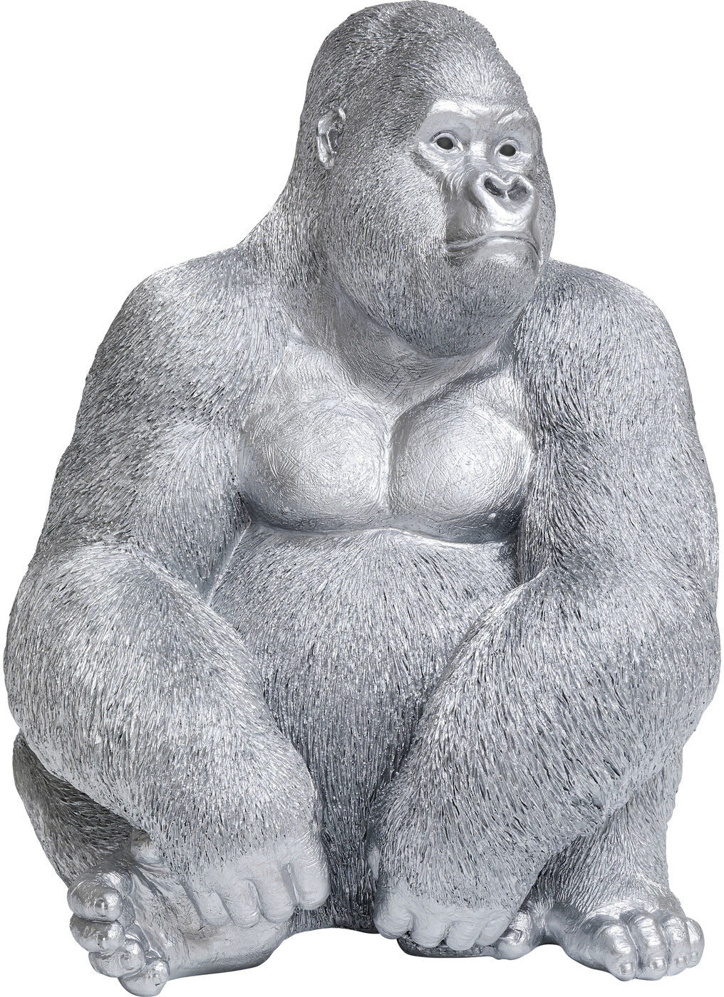 Beeld Monkey Gorilla Side XL Silver Matt Kare Design Beeld 62022