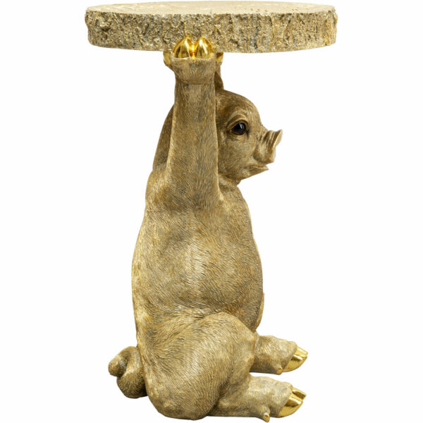 Bijzettafel Animal Pig Ø34cm Kare Design Bijzettafel 70204