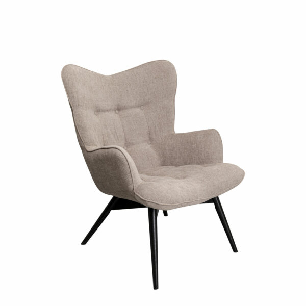 Fauteuil Black Vicky Light Brown Kare Design Fauteuil 70421