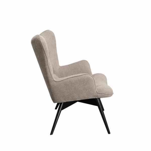 Fauteuil Black Vicky Light Brown Kare Design Fauteuil 70421