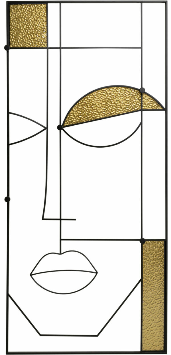 Kapstok Art Boy Face 90x200cm Kare Design Kapstok 70178