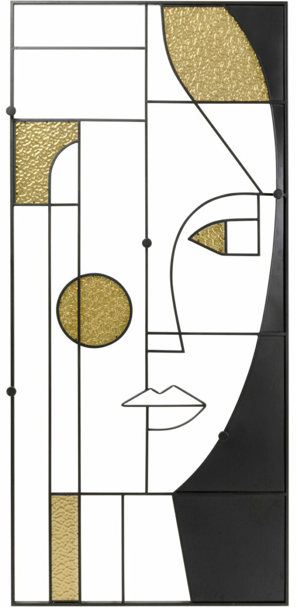 Kapstok Art Girl Face 90x200cm Kare Design Kapstok 70176