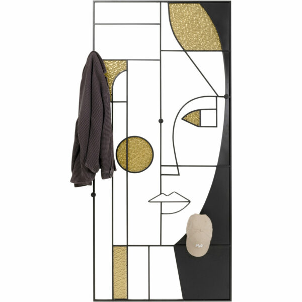 Kapstok Art Girl Face 90x200cm Kare Design Kapstok 70176