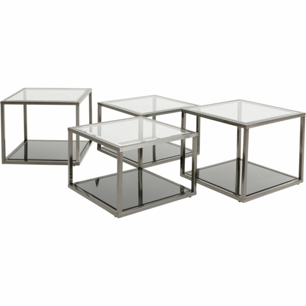 Salontafel Orion Graphite (4/Set) Kare Design Salontafel 70104