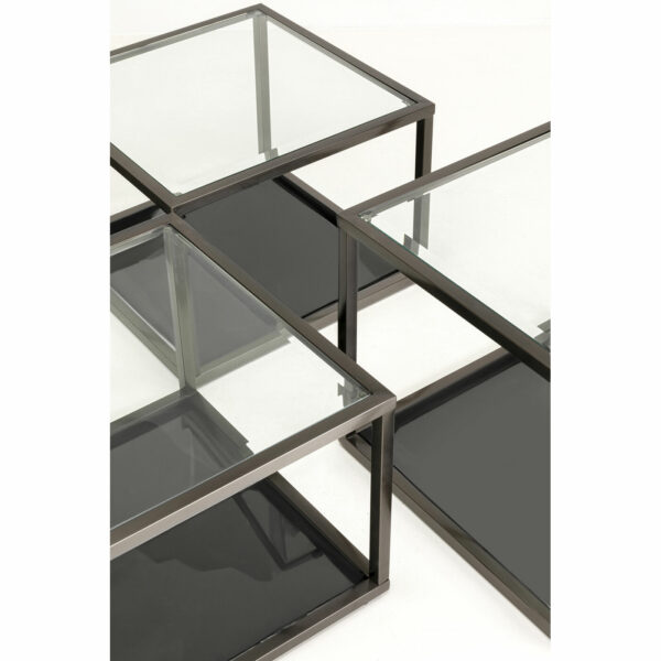 Salontafel Orion Graphite (4/Set) Kare Design Salontafel 70104