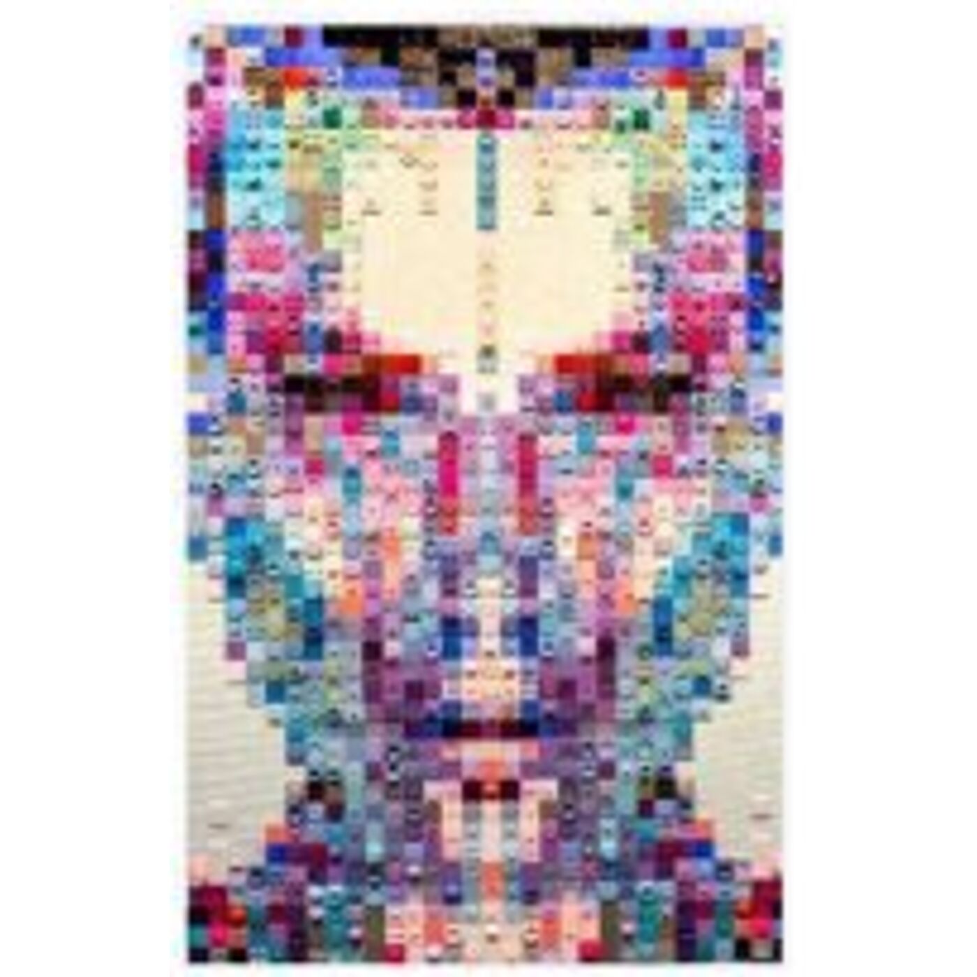 Schilderij Glas Pixel Face 120x80cm Kare Design Schilderij 56574