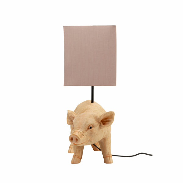 Tafellamp Animal Pig 50cm Kare Design Tafellamp 56880