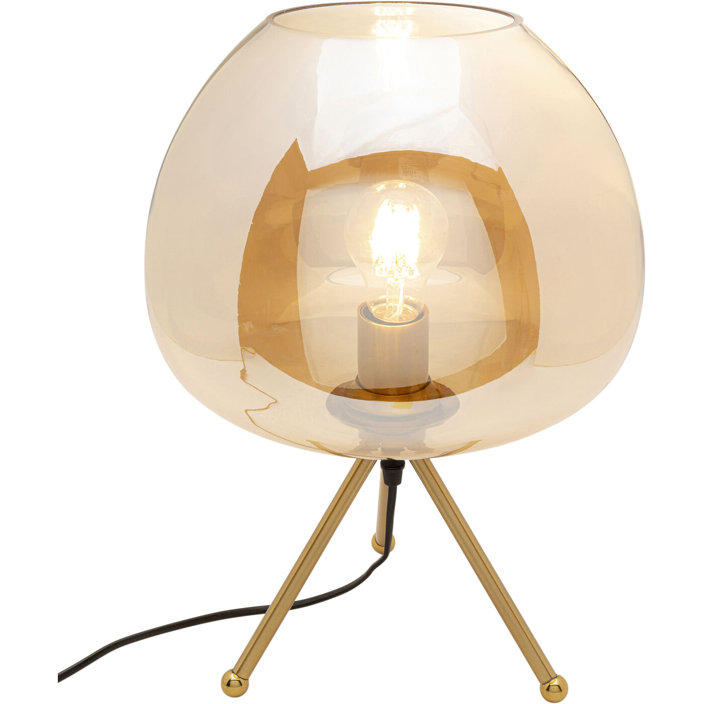 Tafellamp Sphere Amber 43cm Kare Design Tafellamp 56697