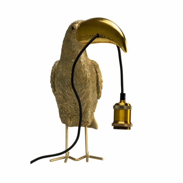 Tafellamp Toucan Gold 42cm Kare Design Tafellamp 56858