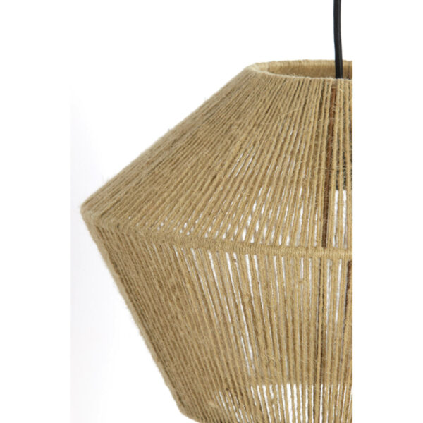 Hanglamp Fugia - Jute Licht Groen Light & Living Hanglamp 2975876