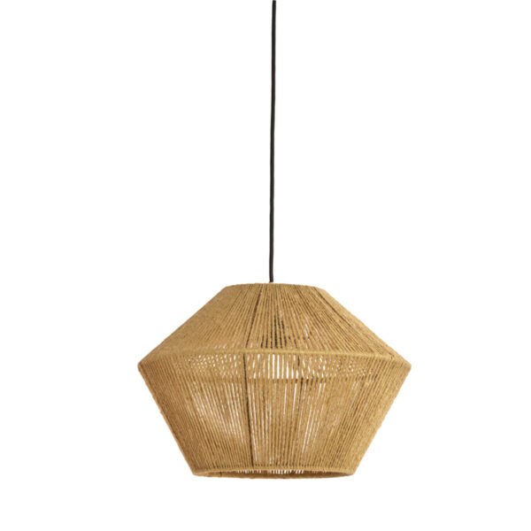 Hanglamp Fugia - Jute Licht Groen Light & Living Hanglamp 2975876