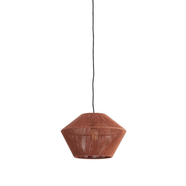 Hanglamp Fugia - Jute Steenrood Light & Living Hanglamp 2975817