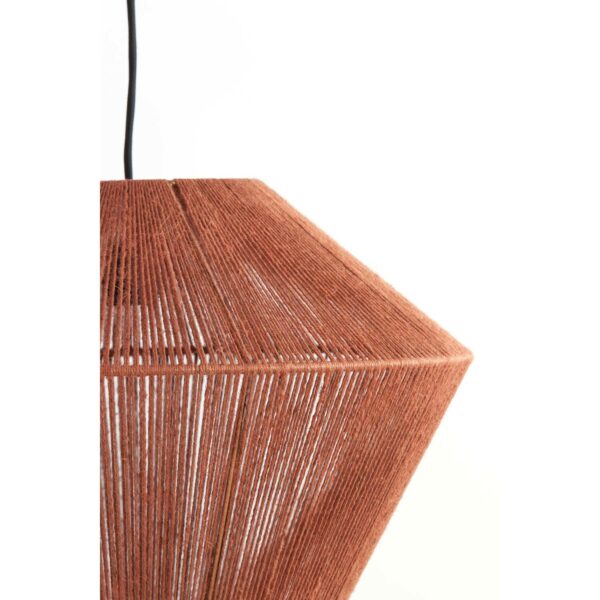 Hanglamp Fugia - Jute Steenrood Light & Living Hanglamp 2975817