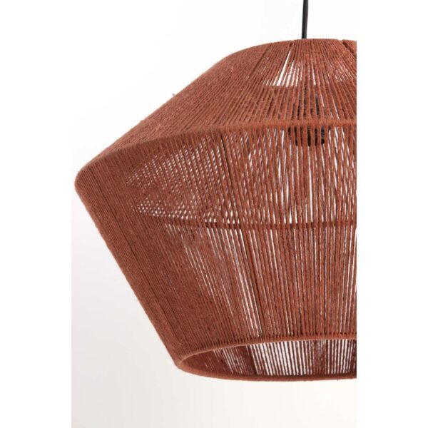 Hanglamp Fugia - Jute Steenrood Light & Living Hanglamp 2975817