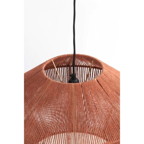 Hanglamp Fugia - Jute Steenrood Light & Living Hanglamp 2975817