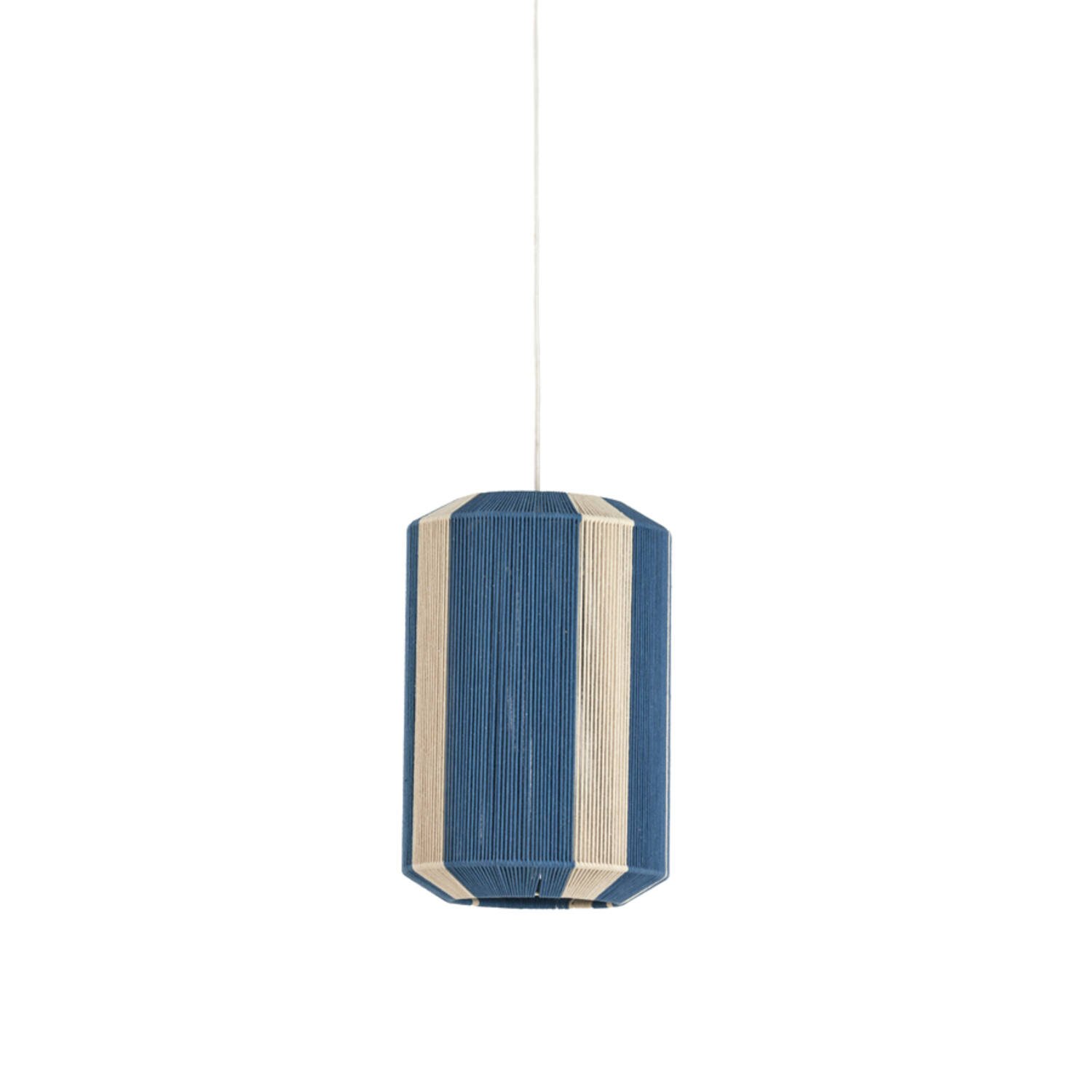 Light&living Hanglamp Ø30x46 cm KOZANA blauw+crème