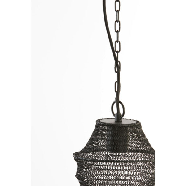 Hanglamp Nakisha - Mat Zwart Light & Living Hanglamp 2973812