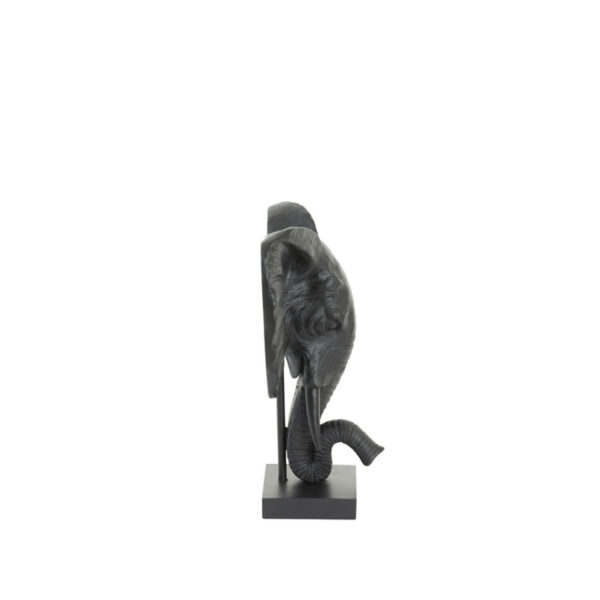 Ornament Elephant - Mat Zwart Light & Living Beeld 7461812