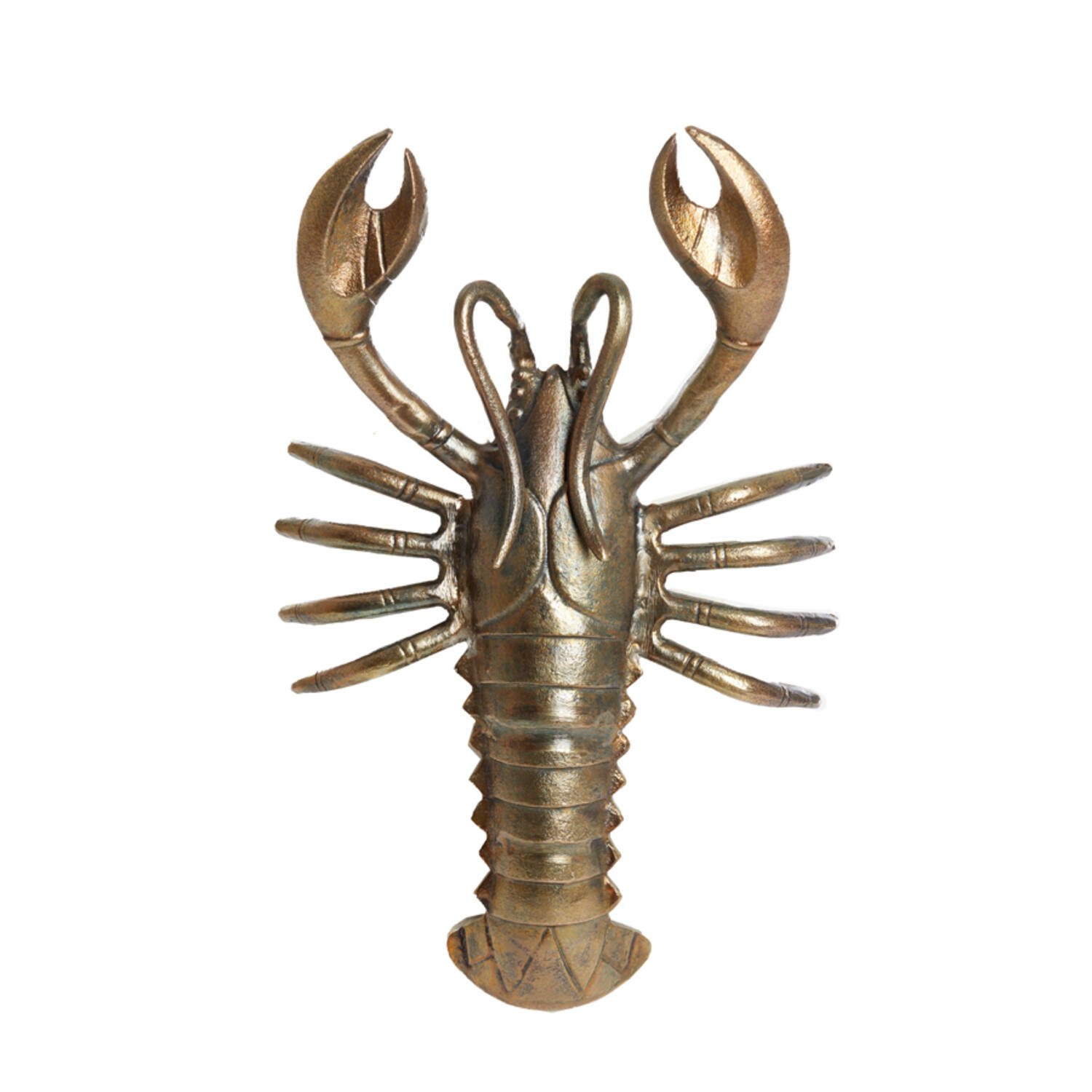 Ornament Lobster - Antiek Brons Light & Living Beeld 7484018