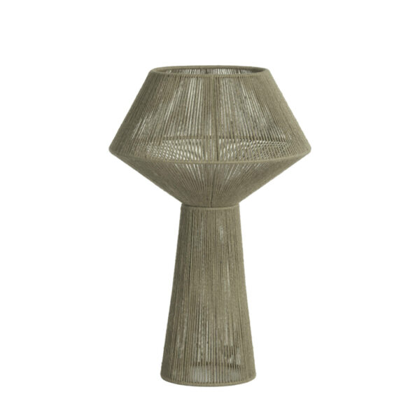 Tafellamp Fugia - Jute Licht Groen Light & Living Tafellamp 1883676