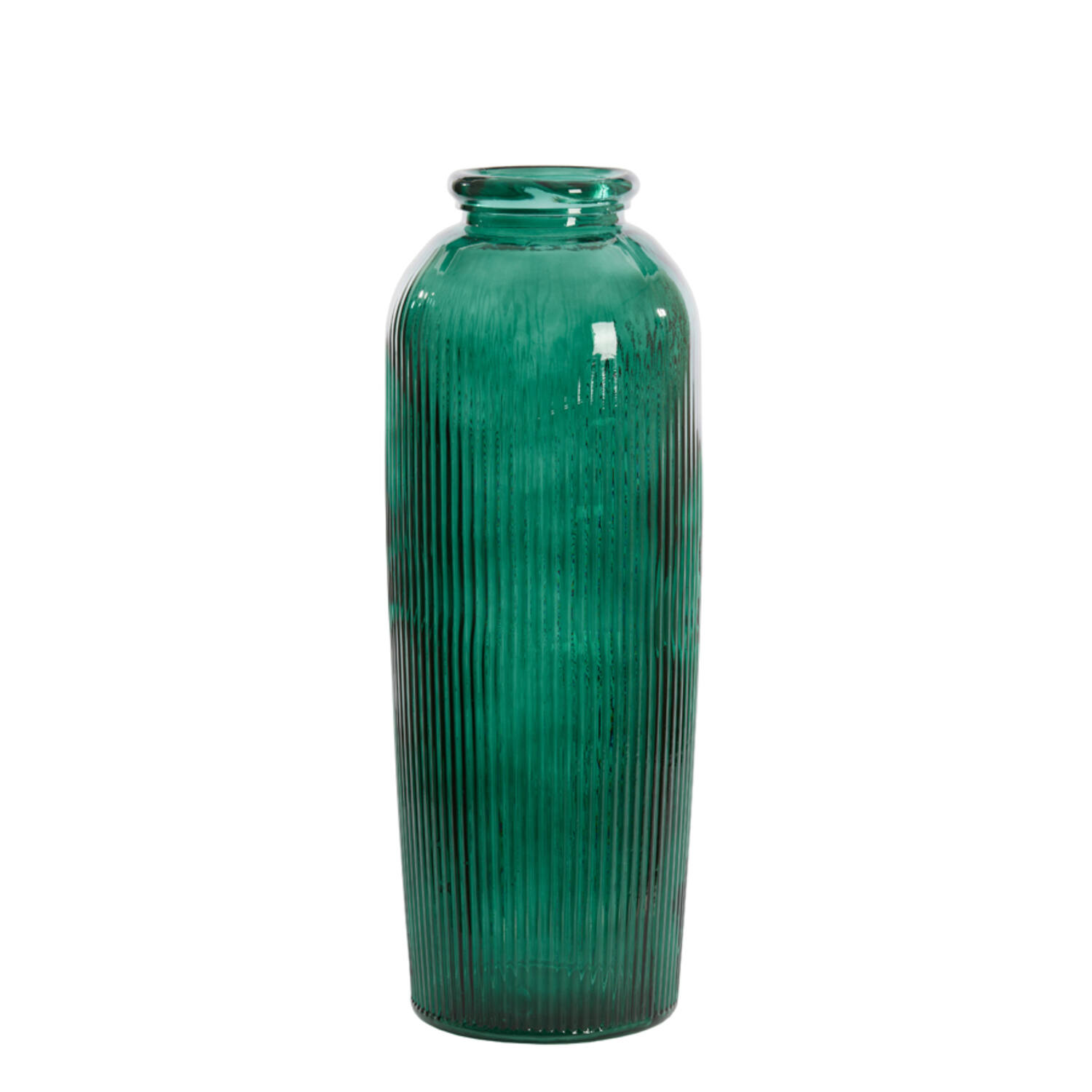 Vaas Campos - Glas Donker Groen Light & Living Vaas 5891676