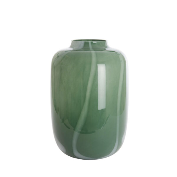 Vaas Kobala - Glas Groen-crème Light & Living Vaas 5803376