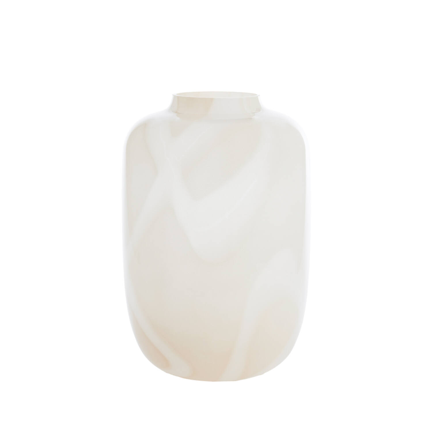 Vaas Kobala - Glas Zand-crème Light & Living Vaas 5803343