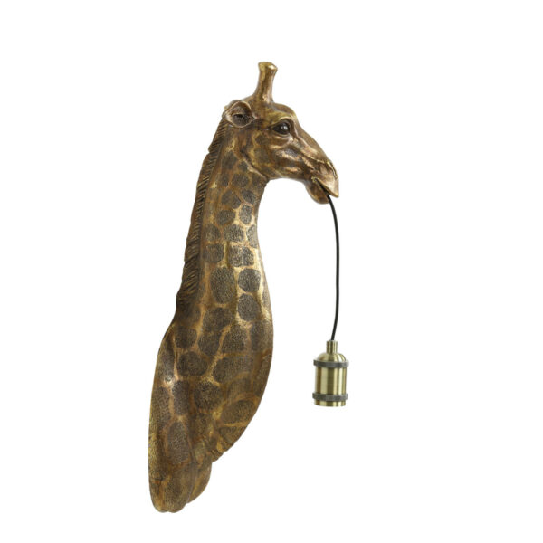 Wandlamp Giraffe - Antiek Brons Light & Living Wandlamp 3122585