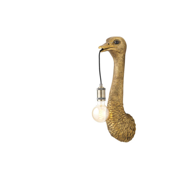 Wandlamp Ostrich - Antiek Brons Light & Living Wandlamp 3123185