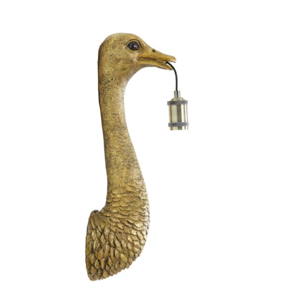 Wandlamp Ostrich - Antiek Brons Light & Living Wandlamp 3123185