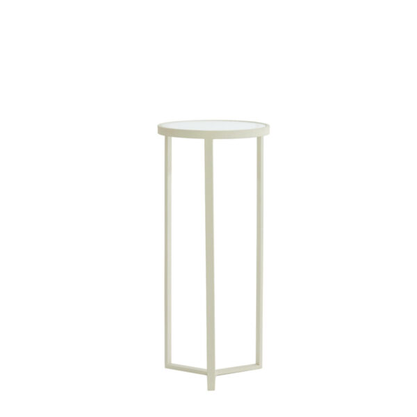 Zuil Retiro - Helder Rib Glas+crème Light & Living Bijzettafel 5504043