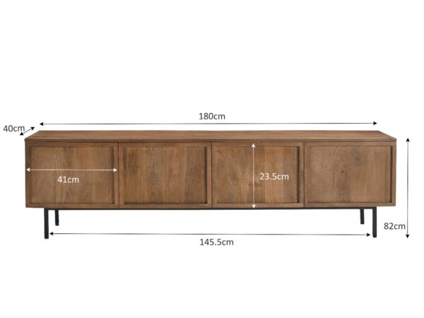 Livingfurn Tv-dressoir Elan 180cm  Tv-meubel|Tv-dressoir