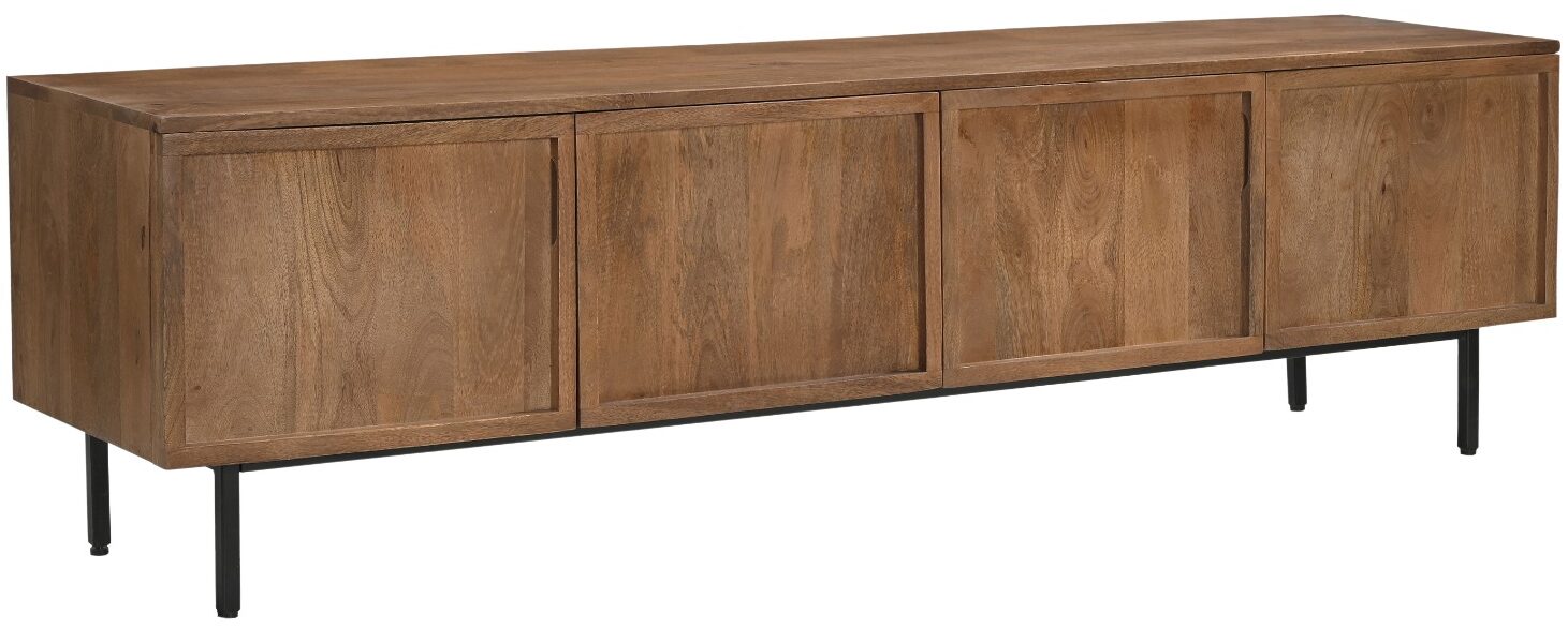 Livingfurn - TV meubel Elan - 180x50x40 cm - Mangohout