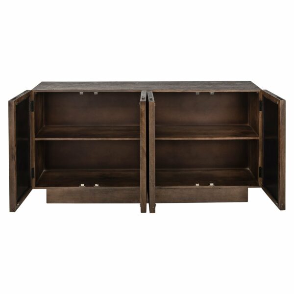 Richmond Interiors Dressoir Bryant 4-deuren Bruin Dressoir