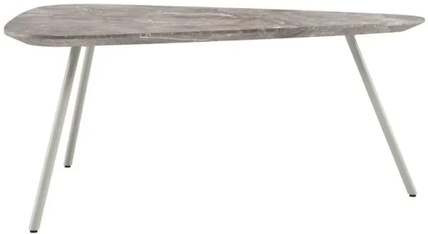 Xooon Niora salontafel 85 x 77 cm - HPL marmer licht grijs - silk grey Bijzettafel