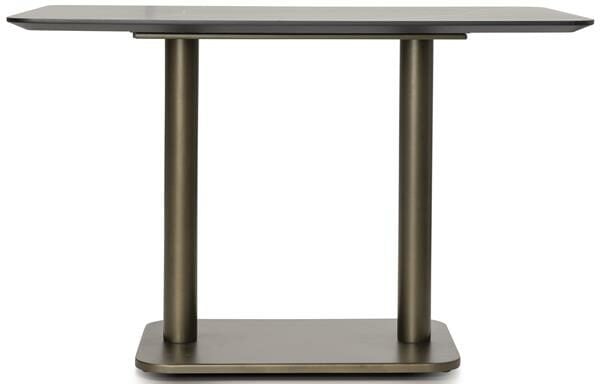 Brest bistrotafel marble light grey 120x75cm - goud