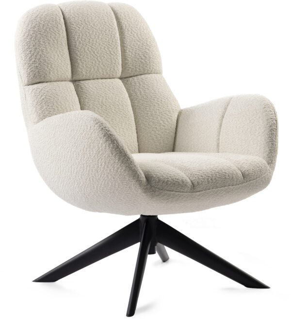 Feelings Wonen meubelen Anne draaifauteuil offwhite Wit Fauteuil