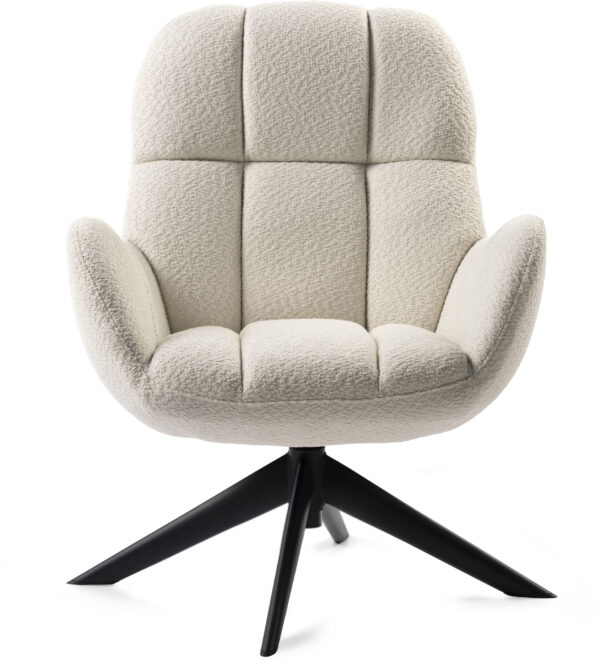 Feelings Wonen meubelen Anne draaifauteuil offwhite Wit Fauteuil