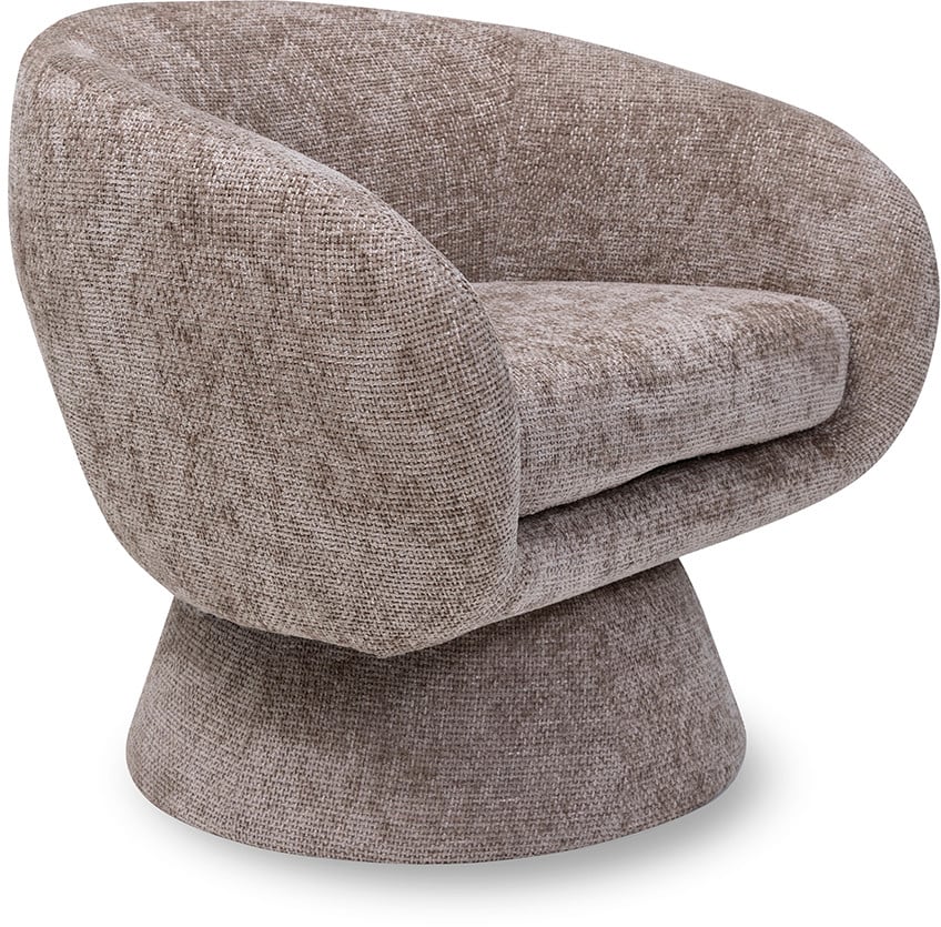 Feelings Wonen meubelen Mara draaifauteuil mushroom Naturel Eetkamerstoel