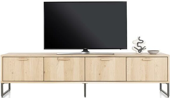 Henders & Hazel Castello lowboard 240 cm - 3-deuren + 1-klep Naturel Tv-meubel|Tv-dressoir