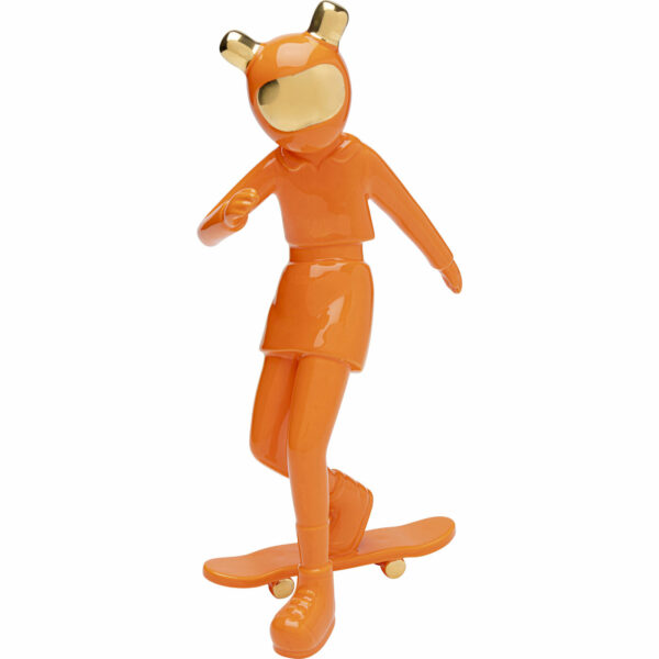 Beeld Skating Astronaut Orange 33cm Kare Design Beeld 54368