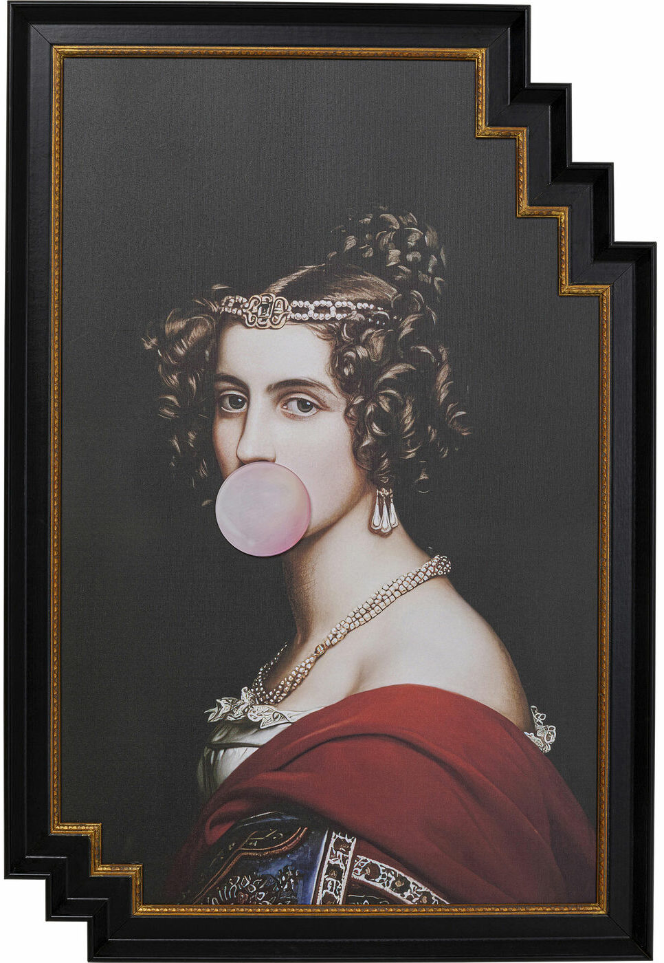 Schilderij met lijst Bubble Gum - 80x120cm