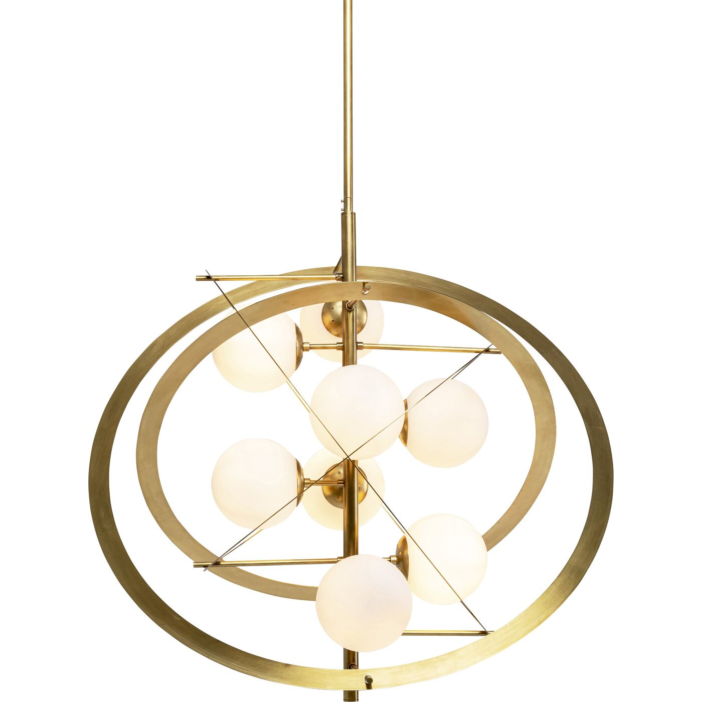 KARE Galaxia hanglamp messing met glasbollen