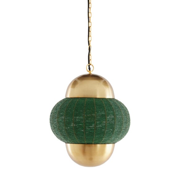 Hanglamp Cetara - Kralen Donker Groen+brons Light & Living Hanglamp 2983378