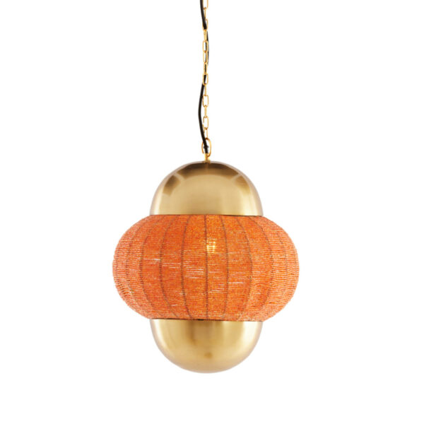 Hanglamp Cetara - Kralen Oranje+brons Light & Living Hanglamp 2983390