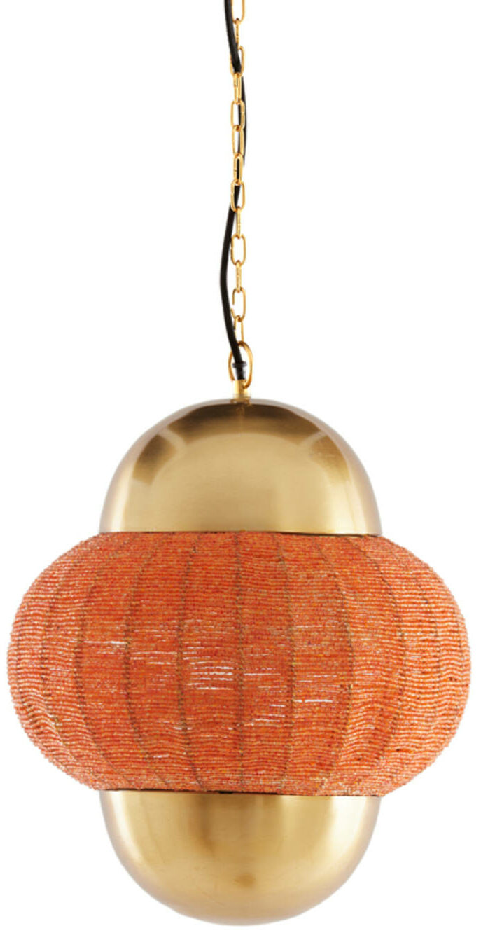 Hanglamp Cetara - Kralen Oranje+brons Light & Living Hanglamp 2983390