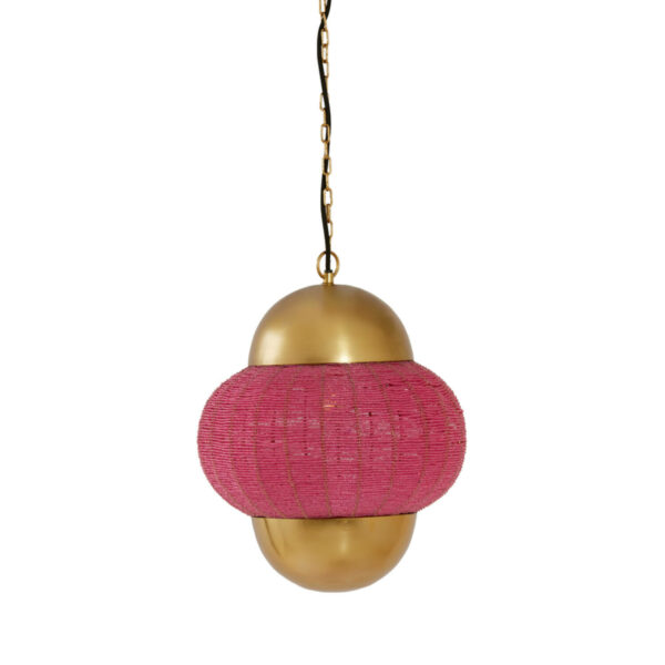 Hanglamp Cetara - Kralen Roze+brons Light & Living Hanglamp 2983389